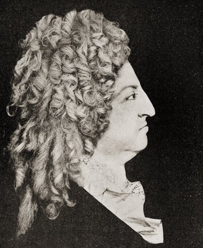 لويس الرابع عشر (1638-1715) ملك فرنسا عام 1706 بواسطة أنطوان بنويست أو بينوا دو سيركل